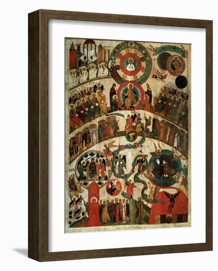 Last Judgement, Novgorod Icon-Russian School-Framed Giclee Print