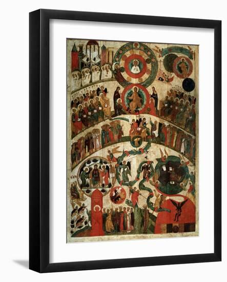 Last Judgement, Novgorod Icon-Russian School-Framed Giclee Print