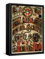 Last Judgement, Novgorod Icon-Russian School-Framed Stretched Canvas