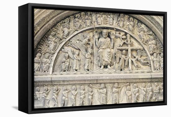 Last Judgement, Relief-Benedetto Antelami-Framed Stretched Canvas