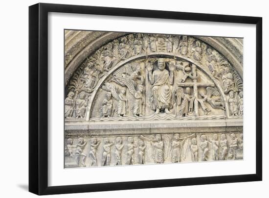 Last Judgement, Relief-Benedetto Antelami-Framed Giclee Print