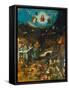 Last Judgement -Triptych. Centre Panel-Hieronymus Bosch-Framed Stretched Canvas