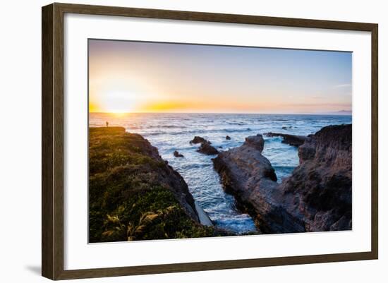 Last Light Hike As The Sunsets In Montana De Oro State Park-Daniel Kuras-Framed Photographic Print