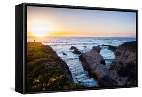 Last Light Hike As The Sunsets In Montana De Oro State Park-Daniel Kuras-Framed Stretched Canvas