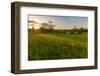 Last Light in a Hay Field in Epping, New Hampshire-Jerry and Marcy Monkman-Framed Photographic Print