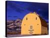 Last Light in Front of Painted Barn, Belgrade, Montana, USA-Chuck Haney-Stretched Canvas