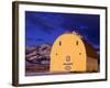 Last Light in Front of Painted Barn, Belgrade, Montana, USA-Chuck Haney-Framed Photographic Print