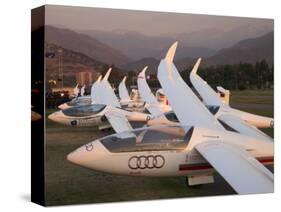 Last Light on Gliders at Fai World Sailplane Grand Prix, Vitacura Airfield, Santiago, Chile-David Wall-Stretched Canvas