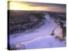 Last Light on Wintry Little Missouri River in Theodore Roosevelt National Park, North Dakota, USA-Chuck Haney-Stretched Canvas