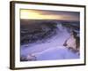 Last Light on Wintry Little Missouri River in Theodore Roosevelt National Park, North Dakota, USA-Chuck Haney-Framed Photographic Print