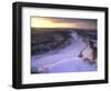 Last Light on Wintry Little Missouri River in Theodore Roosevelt National Park, North Dakota, USA-Chuck Haney-Framed Photographic Print