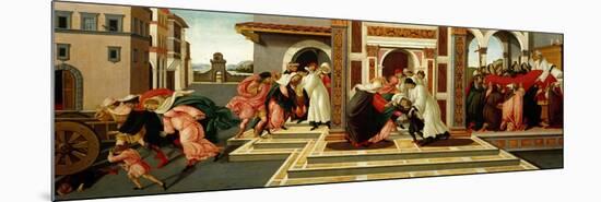 Last Miracle and the Death of Saint Zenobius, C. 1500-Sandro Botticelli-Mounted Giclee Print