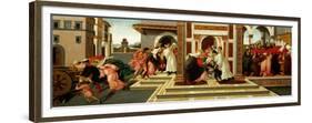 Last Miracle and the Death of Saint Zenobius, C. 1500-Sandro Botticelli-Framed Premium Giclee Print