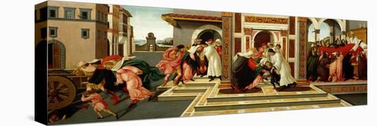 Last Miracle and the Death of Saint Zenobius, C. 1500-Sandro Botticelli-Stretched Canvas