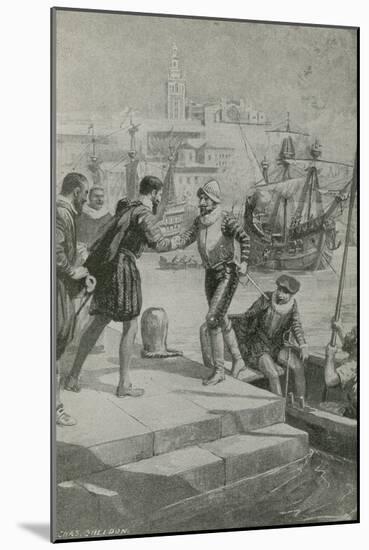 Last Moments of the First World Voyage-Charles Mills Sheldon-Mounted Giclee Print