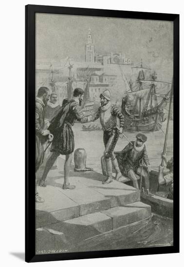 Last Moments of the First World Voyage-Charles Mills Sheldon-Framed Giclee Print