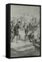 Last Moments of the First World Voyage-Charles Mills Sheldon-Framed Stretched Canvas