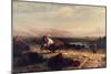 Last of the Buffalo-Albert Bierstadt-Mounted Giclee Print