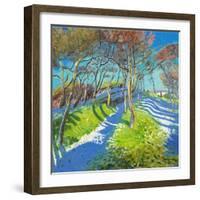 Last of the Snow, Ladmanlow, 2015-Andrew Macara-Framed Giclee Print