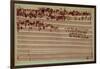 Last Page of the Art of Fugue, 1740S-Johann Sebastian Bach-Framed Giclee Print