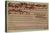 Last Page of the Art of Fugue, 1740S-Johann Sebastian Bach-Stretched Canvas