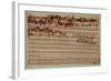 Last Page of the Art of Fugue, 1740S-Johann Sebastian Bach-Framed Giclee Print