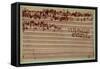 Last Page of the Art of Fugue, 1740S-Johann Sebastian Bach-Framed Stretched Canvas