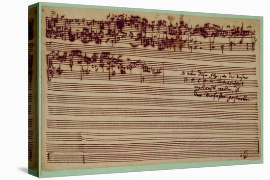 Last Page of the Art of Fugue, 1740S-Johann Sebastian Bach-Stretched Canvas