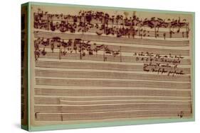 Last Page of the Art of Fugue, 1740S-Johann Sebastian Bach-Stretched Canvas