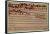 Last Page of the Art of Fugue, 1740S-Johann Sebastian Bach-Framed Stretched Canvas