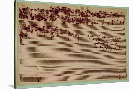 Last Page of the Art of Fugue, 1740S-Johann Sebastian Bach-Stretched Canvas