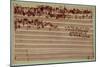 Last Page of the Art of Fugue, 1740S-Johann Sebastian Bach-Mounted Giclee Print