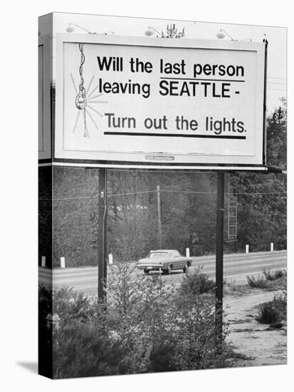 Last Person Leaving... Billboard-null-Stretched Canvas