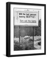 Last Person Leaving... Billboard-null-Framed Photographic Print