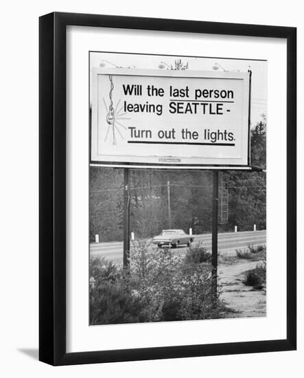 Last Person Leaving... Billboard-null-Framed Photographic Print