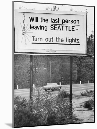 Last Person Leaving... Billboard-null-Mounted Photographic Print