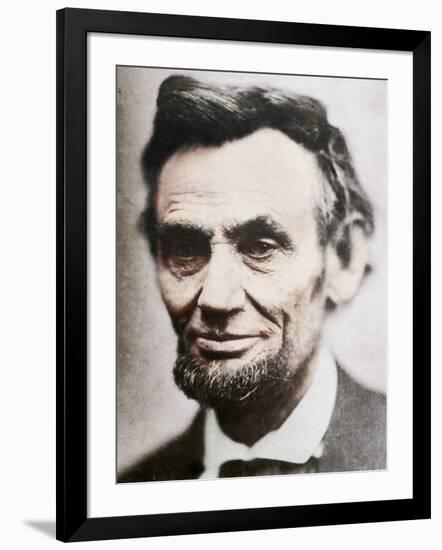 Last Photograph of Abraham Lincoln, (1809-1865), April 1865-null-Framed Photographic Print