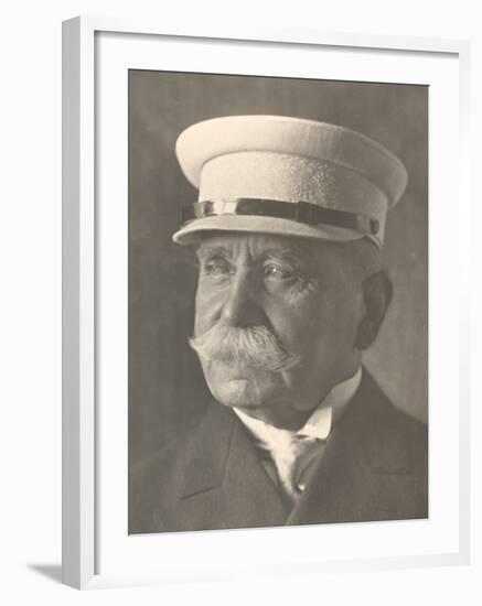 Last Photograph of Count Ferdinand Von Zeppelin, Inventor of the Zeppelin Airship-null-Framed Premium Photographic Print