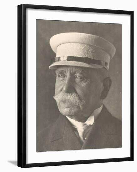 Last Photograph of Count Ferdinand Von Zeppelin, Inventor of the Zeppelin Airship-null-Framed Premium Photographic Print