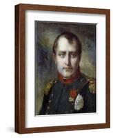 Last Portrait of Napoleon I by Pierre Paul Prud'hon-null-Framed Giclee Print