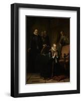 Last Prayer of Johan Van Oldebarneveldt-Simon Opzoomer-Framed Art Print