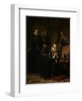 Last Prayer of Johan Van Oldebarneveldt-Simon Opzoomer-Framed Art Print