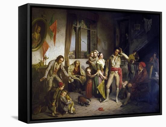 Last Prize in Boat Race, 1858-Antonio Rotta-Framed Stretched Canvas