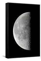 Last Quarter Waning Moon-null-Framed Stretched Canvas