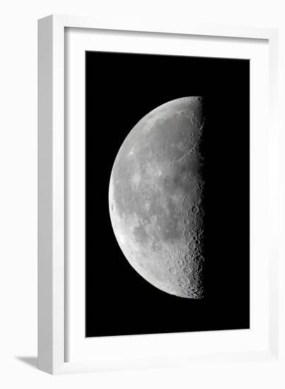 Last Quarter Waning Moon-null-Framed Premium Photographic Print