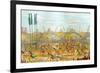 Last Race Ceremony Mandan O-Kee-Pa-George Catlin 1841-George Catlin-Framed Art Print