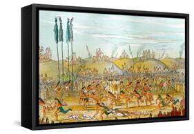Last Race Ceremony Mandan O-Kee-Pa-George Catlin 1841-George Catlin-Framed Stretched Canvas