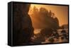 Last Rays Before Sunset, Trinidad California-Vincent James-Framed Stretched Canvas