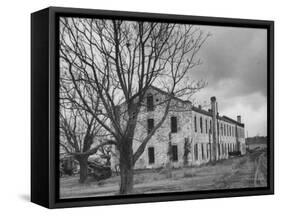 Last Remaining Original Building at the Louisiana State Penitentiary at Angola-null-Framed Stretched Canvas