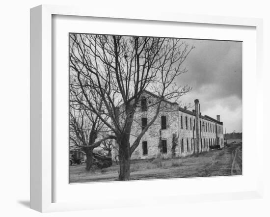 Last Remaining Original Building at the Louisiana State Penitentiary at Angola-null-Framed Photographic Print